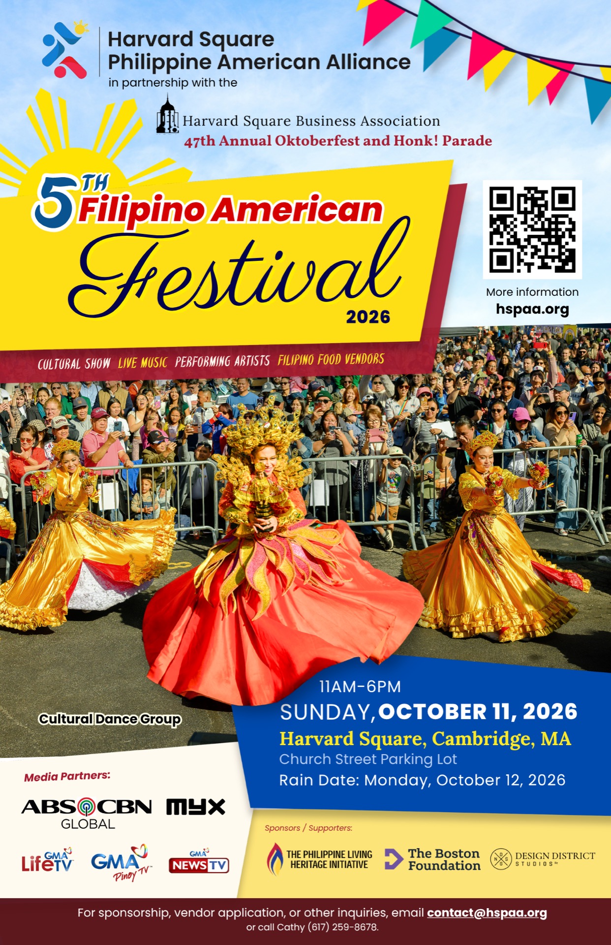 5th Annual Filipino American Festival at Harvard Square Poster (2026)